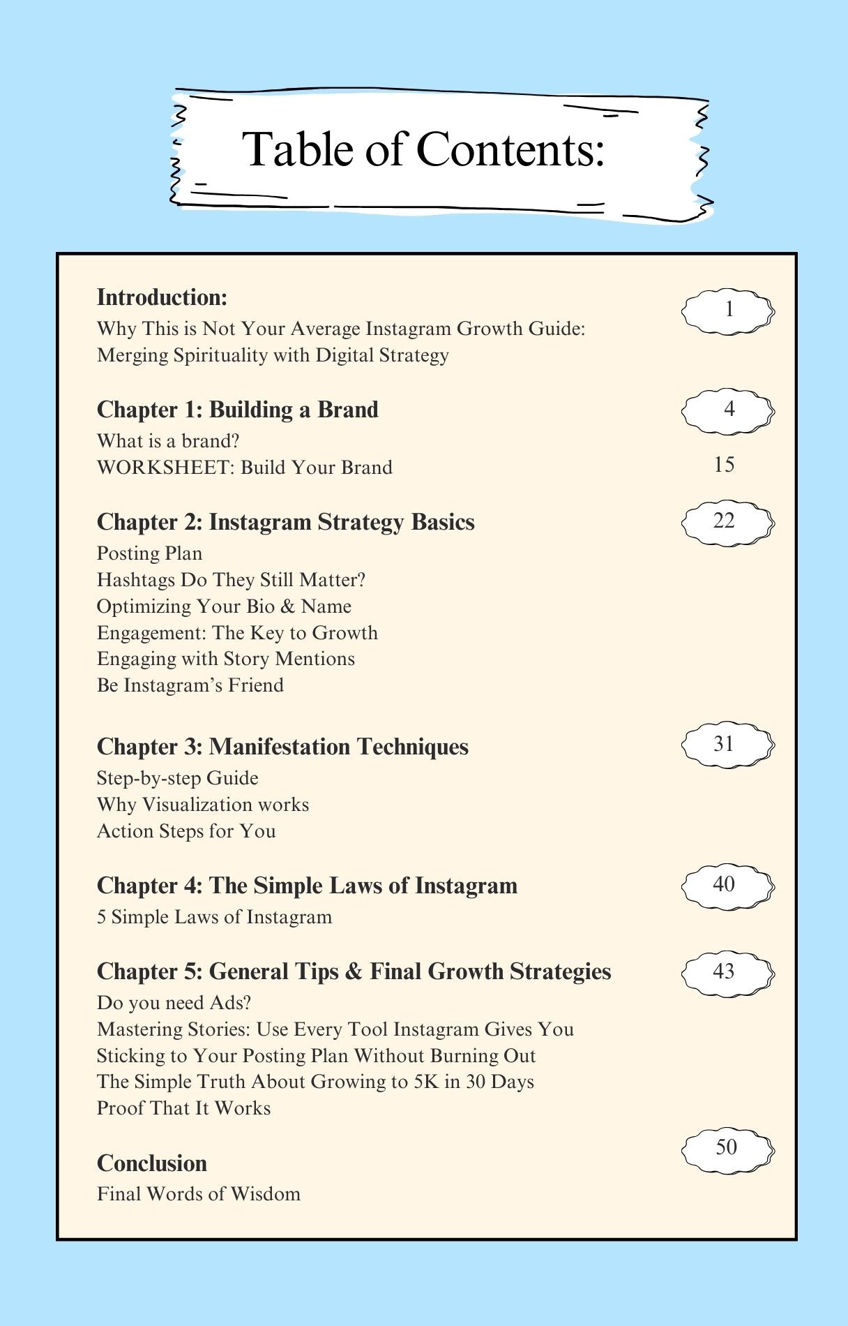 Manifest Your IG Success Ebook