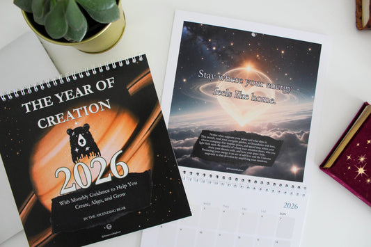 The Year of Creation 2026 Spiritual Wall Calendar with cosmic imagery