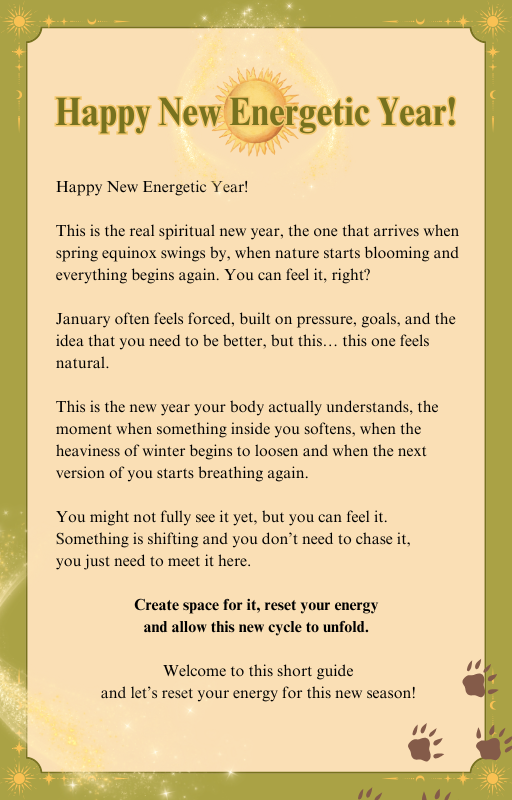 Spring Energetic Reset: A 5-Step Guide for an Energy Reset